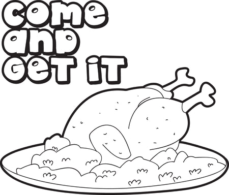 Free turkey coloring pages for kids