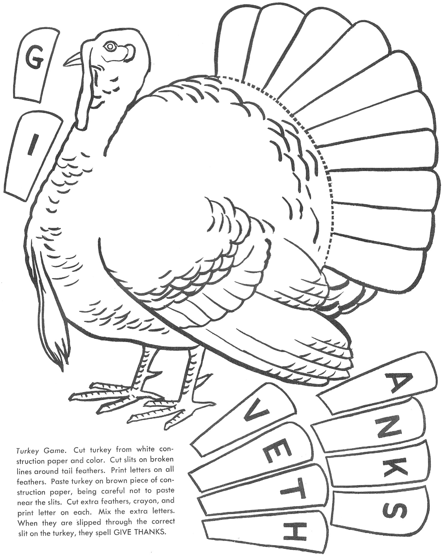 How to play the turkey game â turkey printable