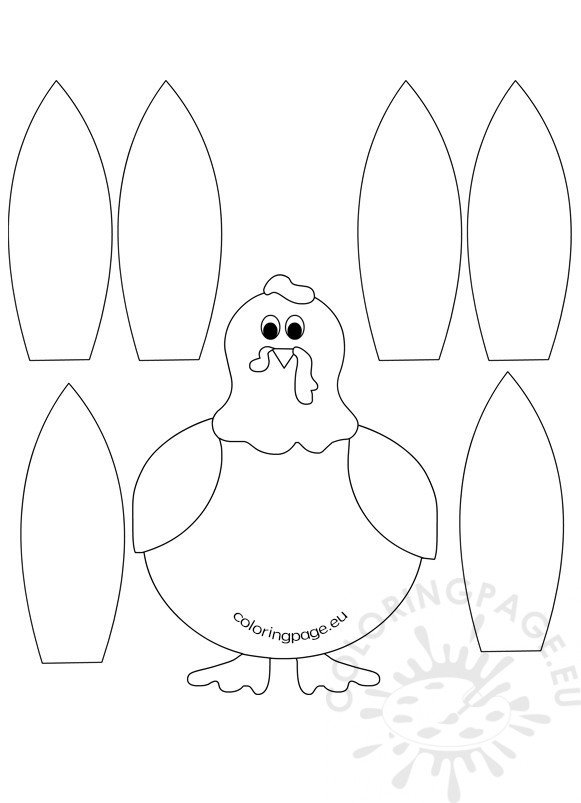 Free printable turkey craft template