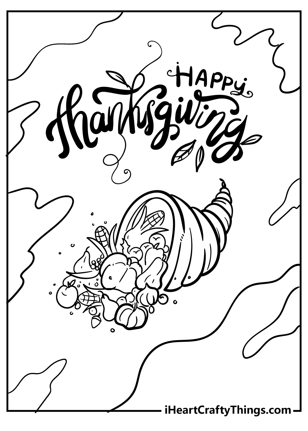 Thanksgiving present coloring pages free printables