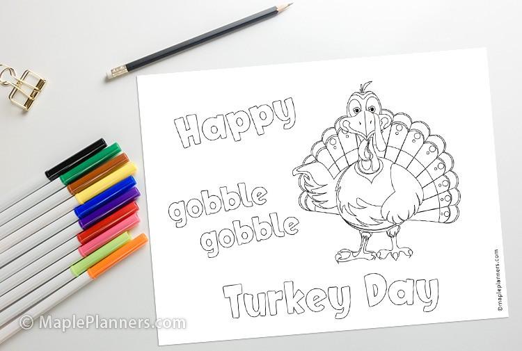 Free printable thanksgiving coloring pages for kids