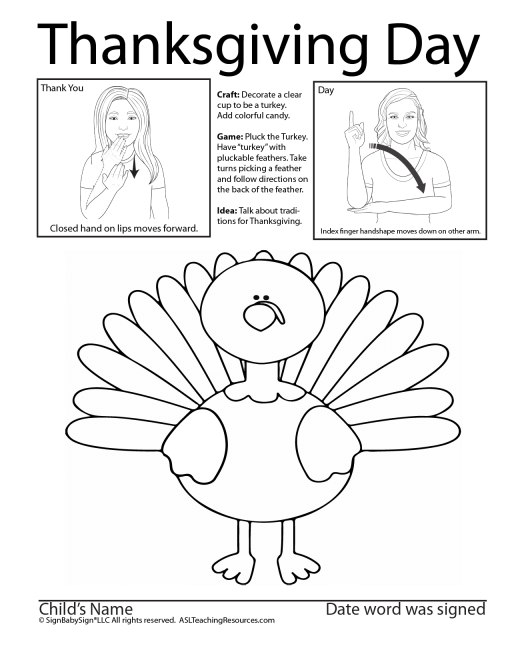 Thanksgiving coloring