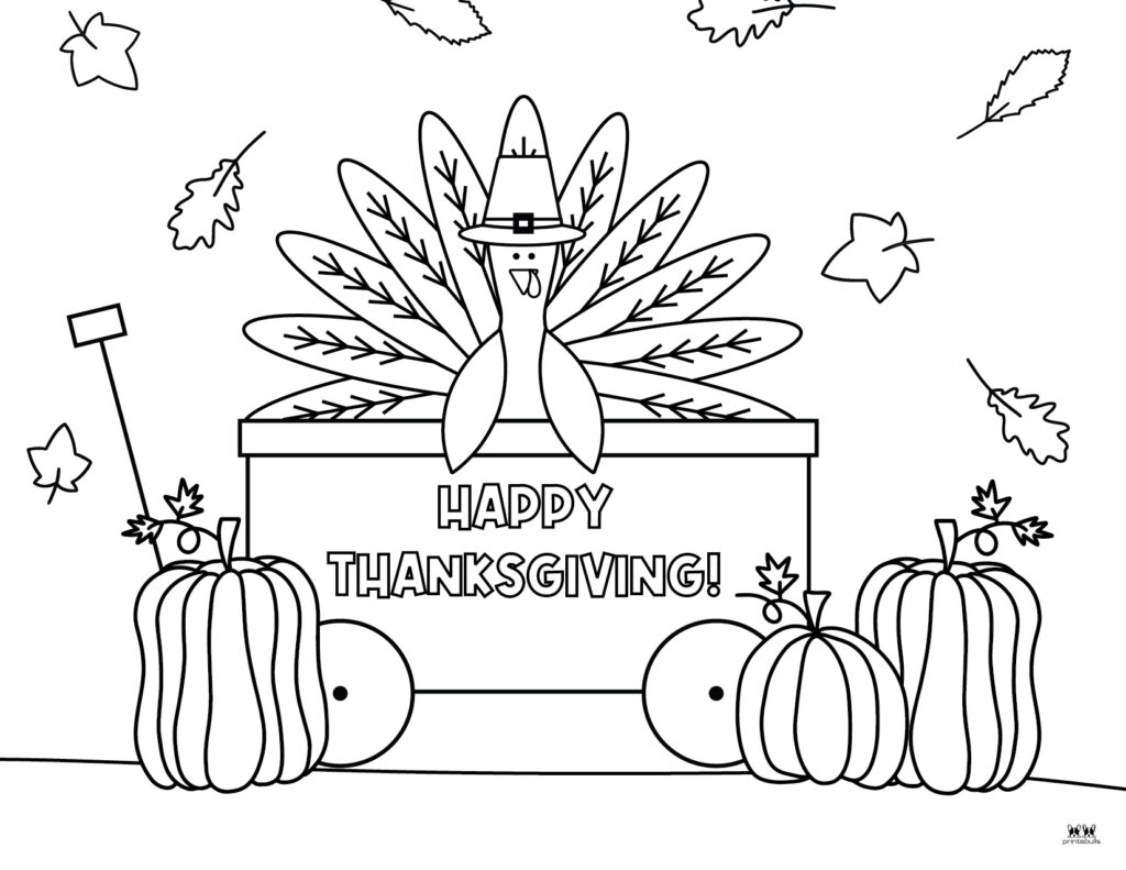 Happy thanksgiving coloring pages