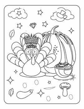 Thanksgiving dinner coloring pages turkey day coloring sheets quotes saying