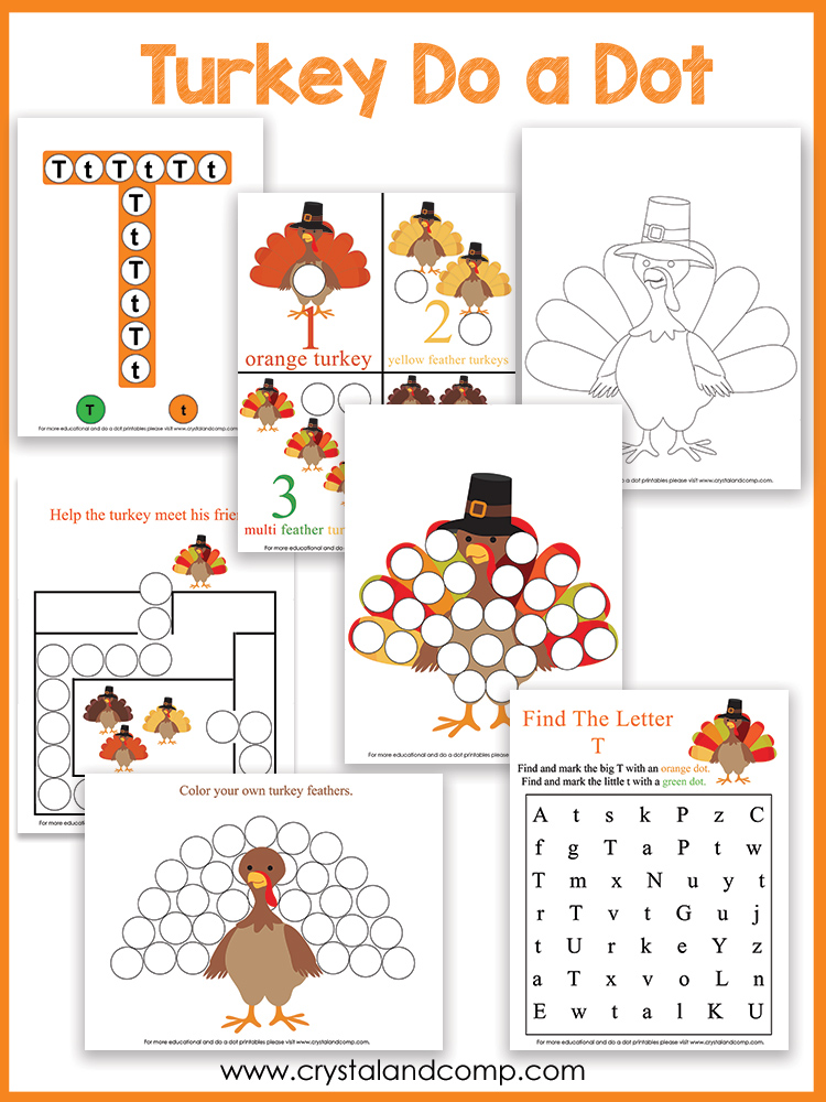 Thanksgiving do a dot printables