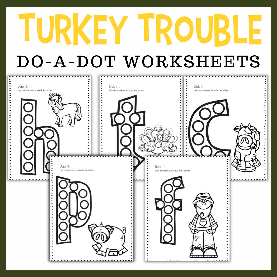 Turkey trouble printables