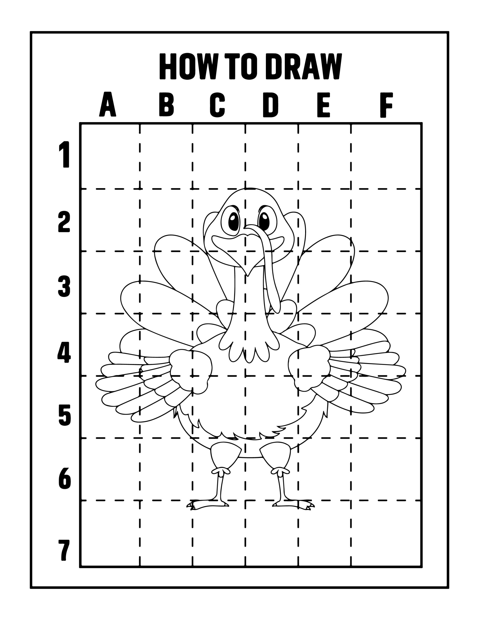 Thanksgiving coloring pages dot marker and activities turkey directed drawing made by teachers