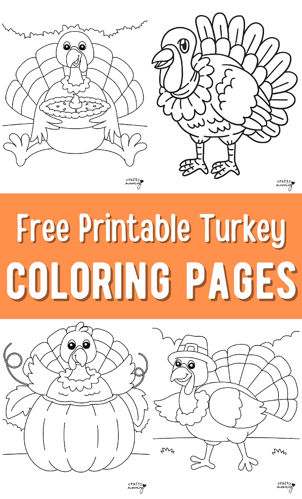 Free turkey coloring pages to print