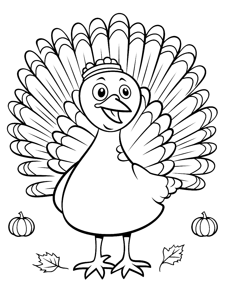 Turkey coloring pages free printable sheets