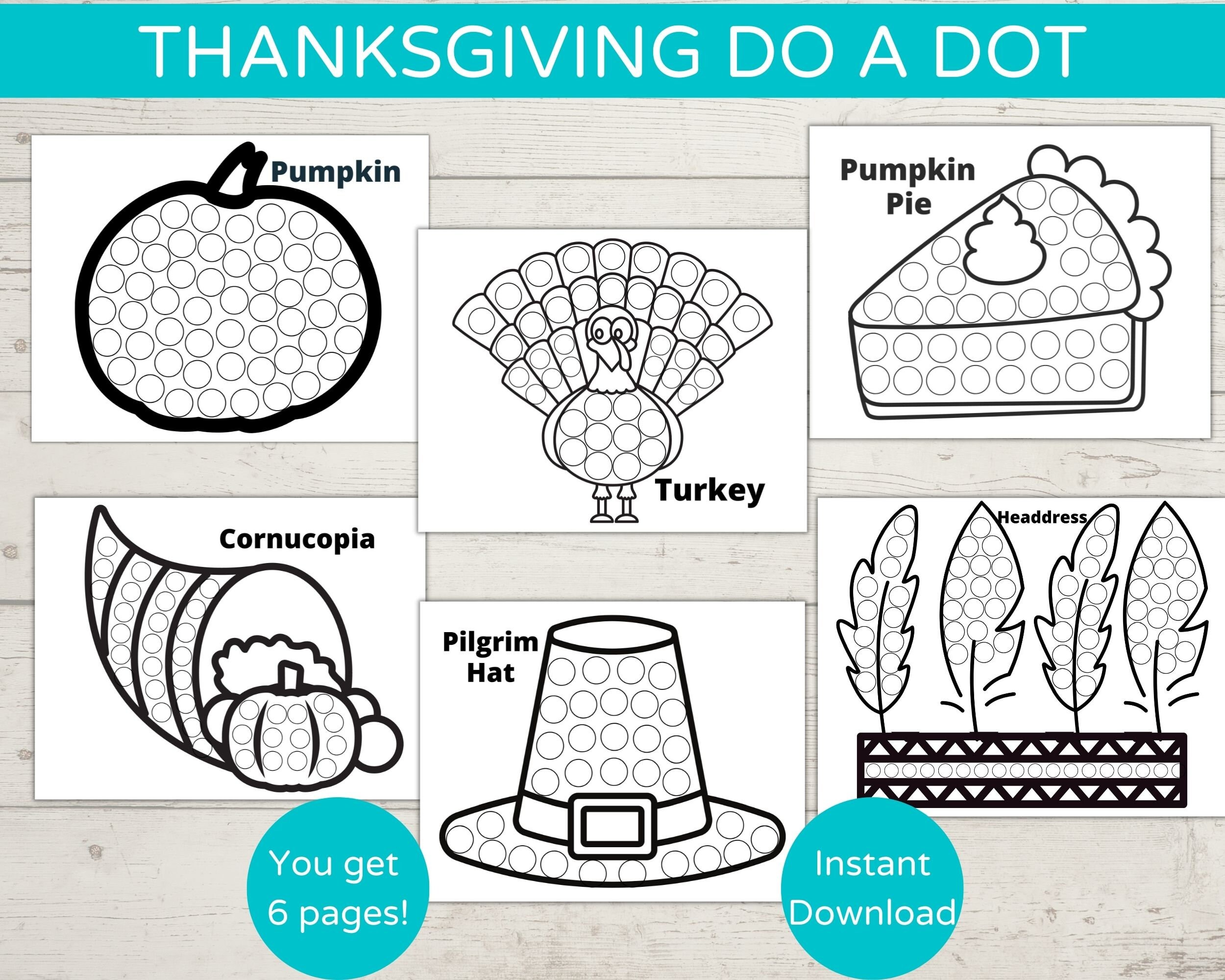 Thanksgiving dot marker printables do a dot printable toddler activity thanksgiving dot art preschool activity