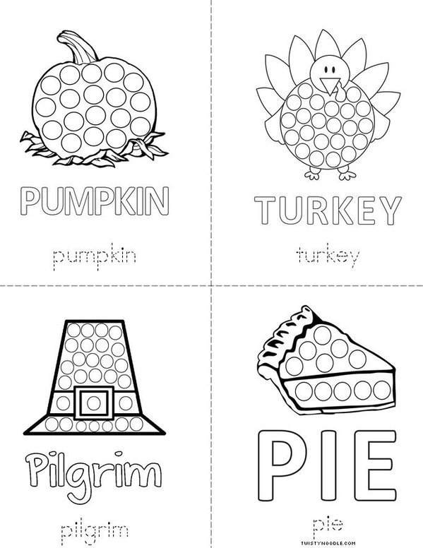 Thanksgiving dot book