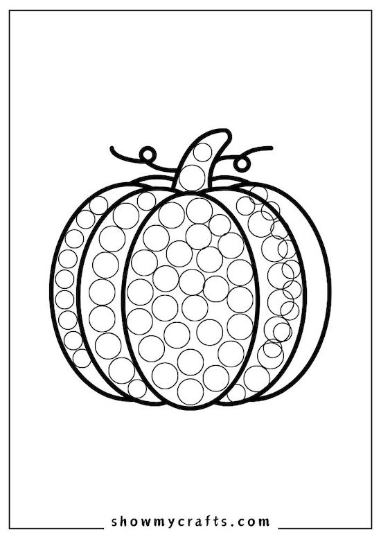 Thanksgiving dot painting free kids printables