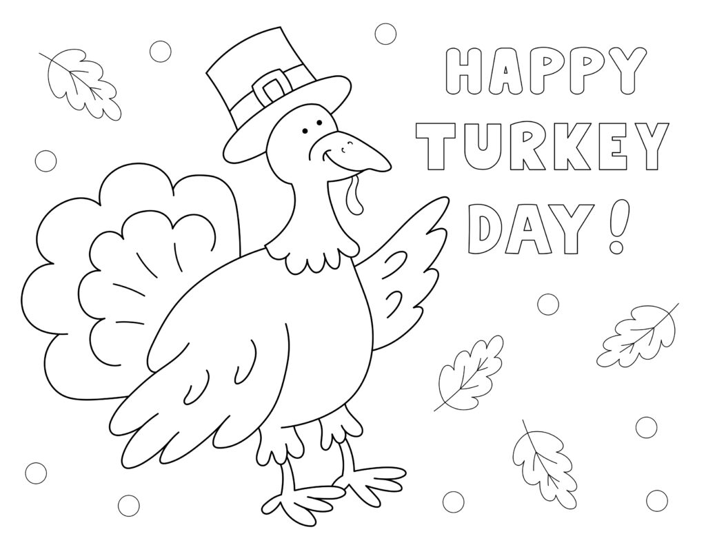 Free printable thanksgiving coloring pages for kids