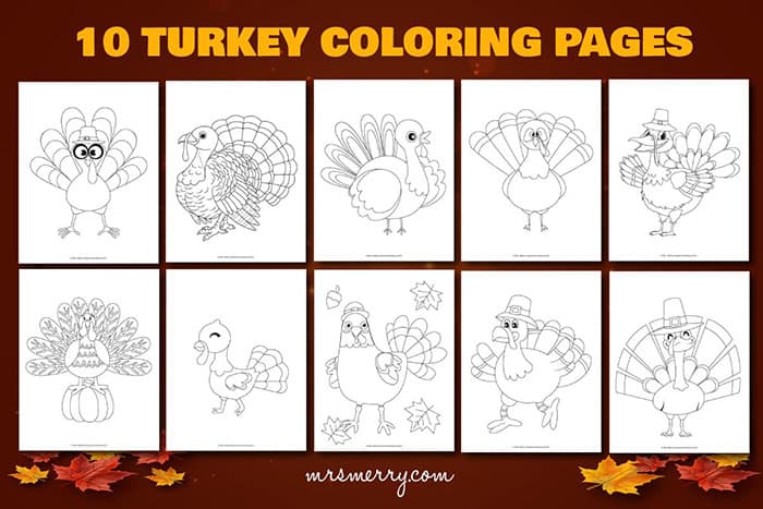 Printable thanksgiving placemats to color mrs merry