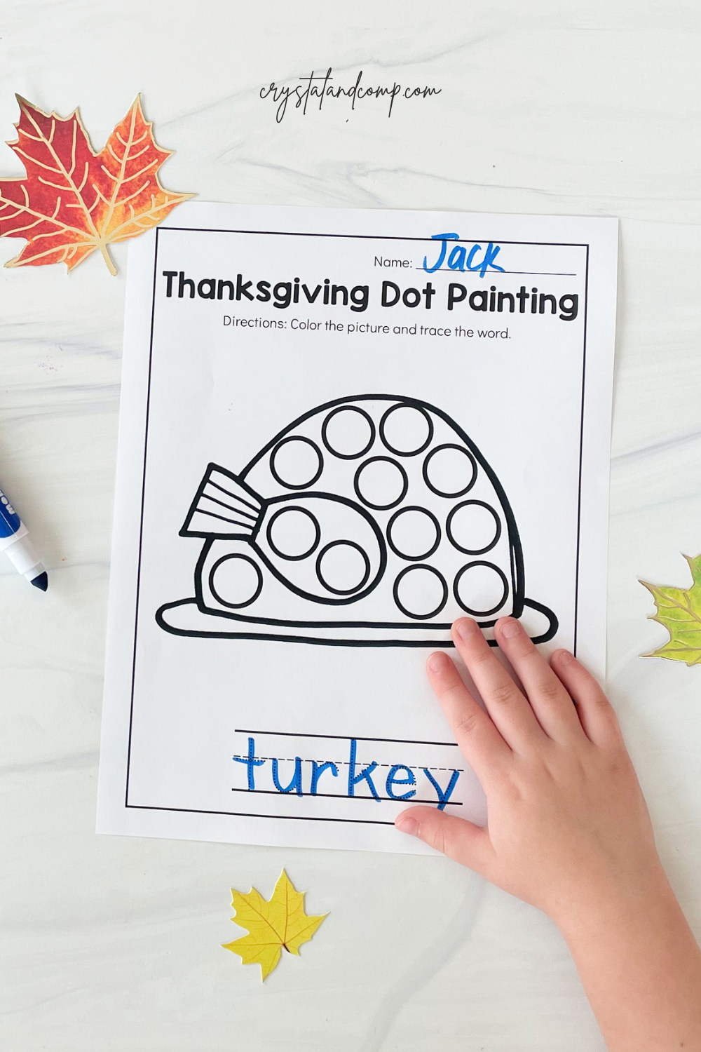 Thanksgiving do a dot printables