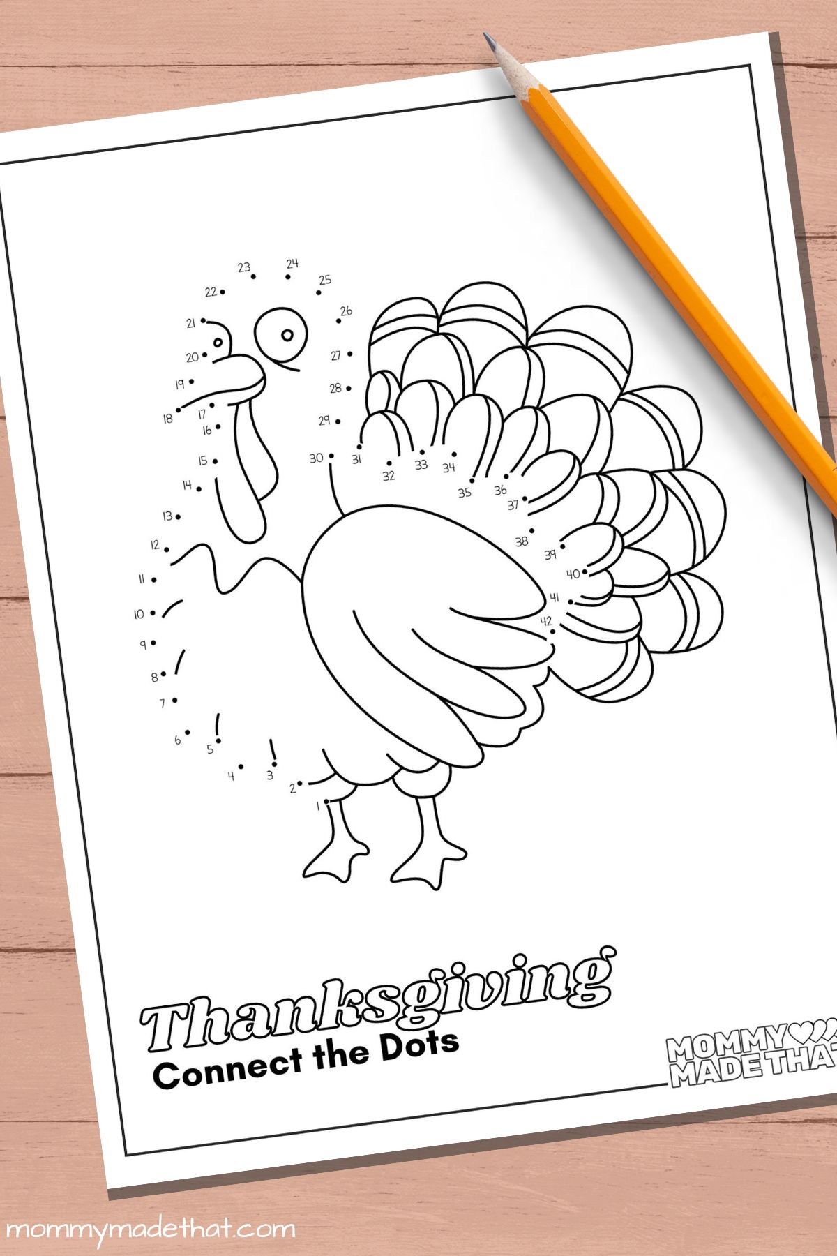 Thanksgiving connect the dots lots of fun free printables