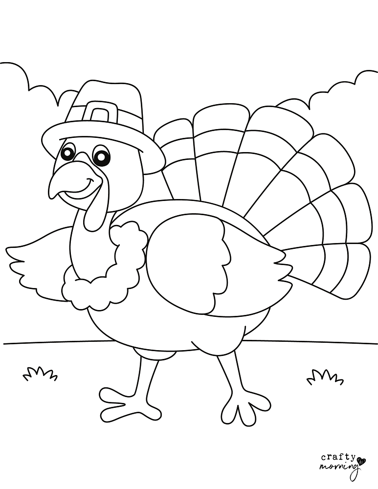 Free turkey coloring pages to print