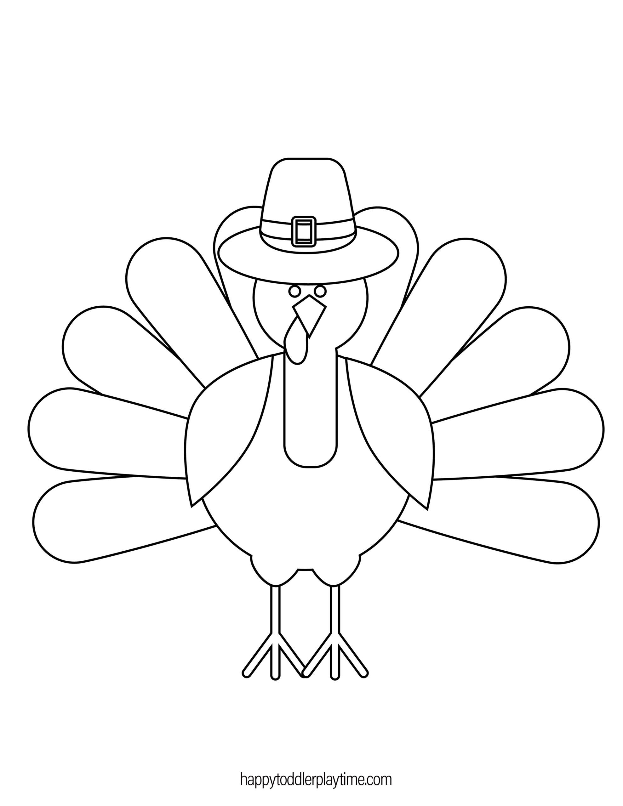 Free printable turkey coloring pages for kids