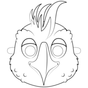 Turkey mask coloring page free printable coloring pages