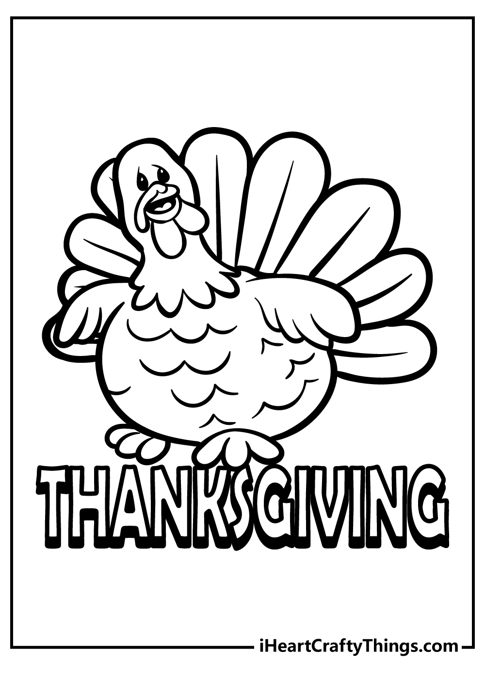 Thanksgiving turkey coloring pages free printables