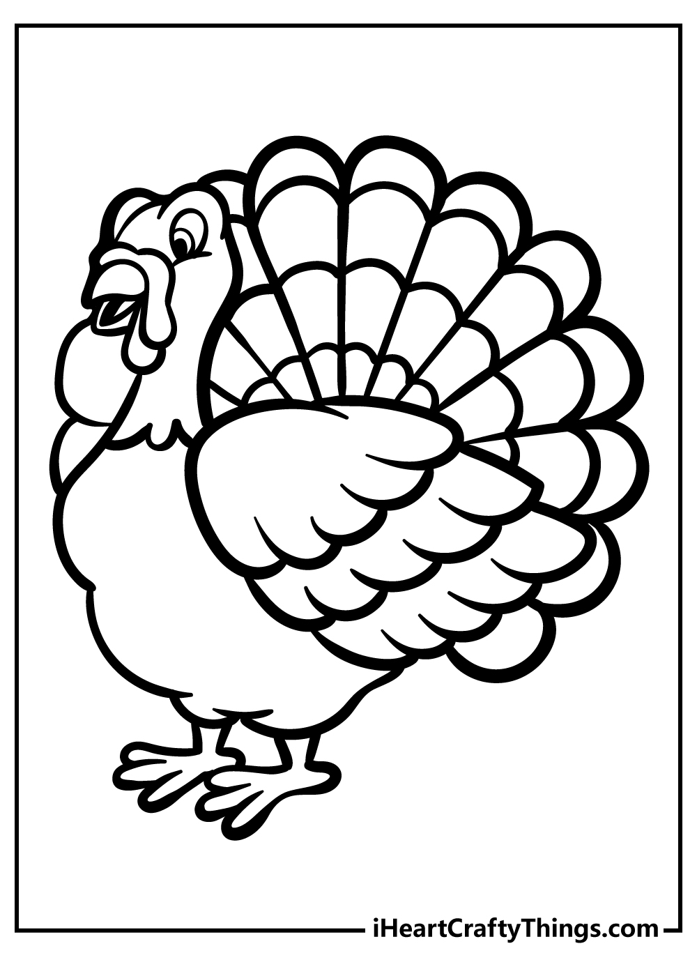 Thanksgiving turkey coloring pages free printables