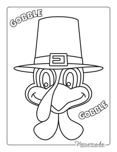 Free printable turkey coloring pages for kids