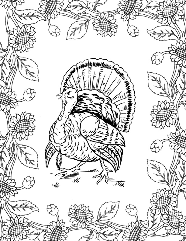 Thanksgiving coloring pages