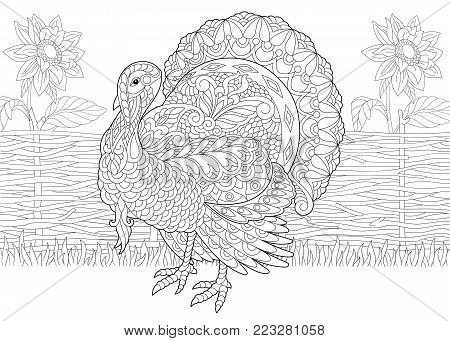 Coloring page adult vector photo free trial bigstock