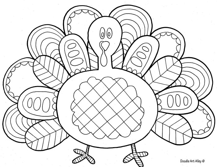 Thanksgiving coloring pages for kids