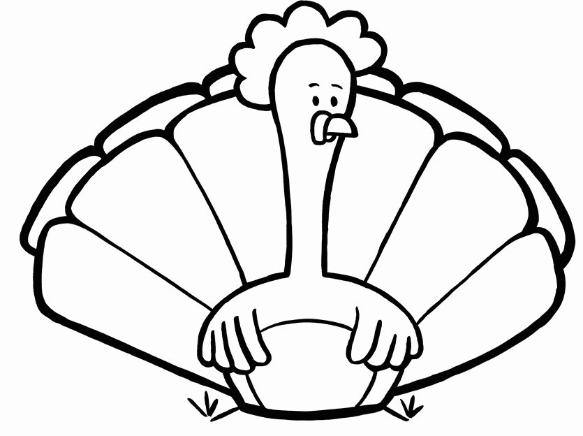 Free printable turkey coloring pages for kids