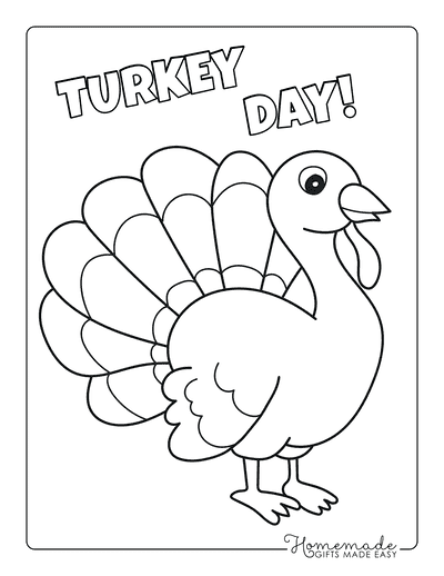 Free printable turkey coloring pages for kids