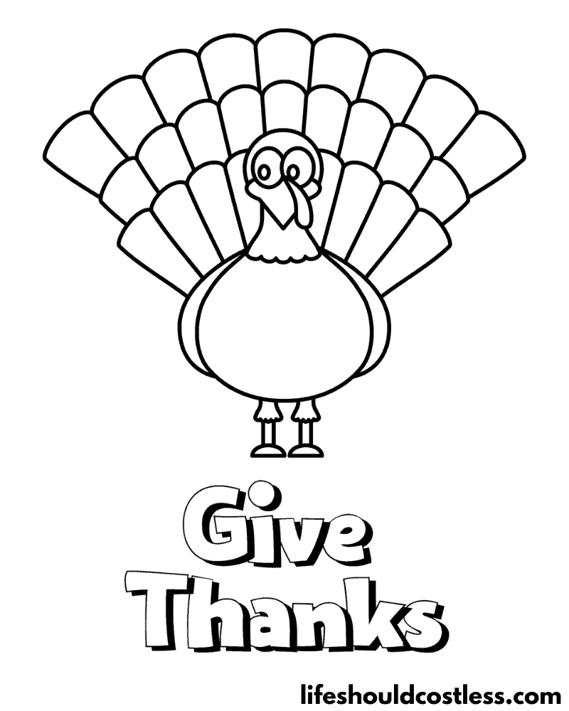 Turkey coloring pages free printable pdf templates