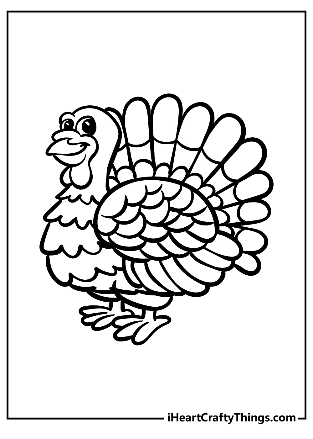 Thanksgiving turkey coloring pages free printables