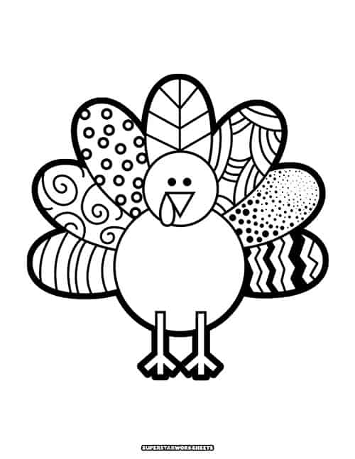 Turkey coloring pages