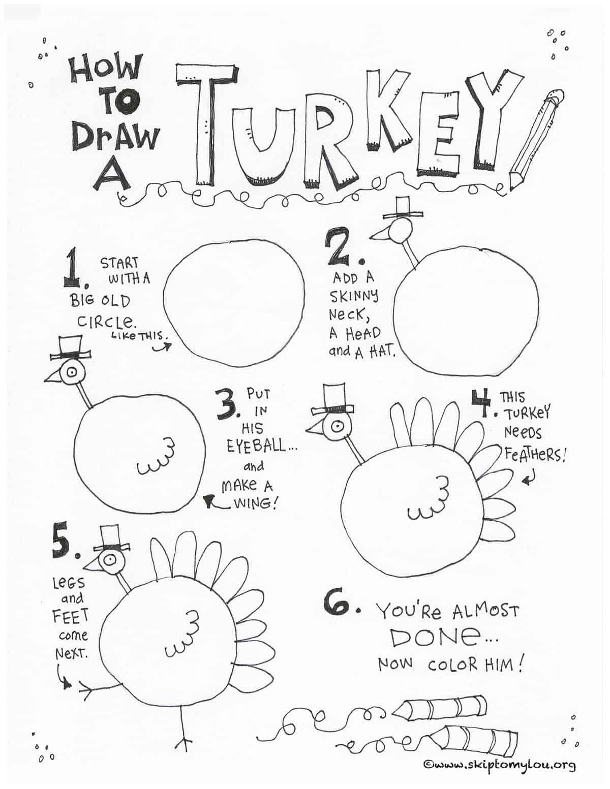 The cutest free turkey coloring pages skip to my lou