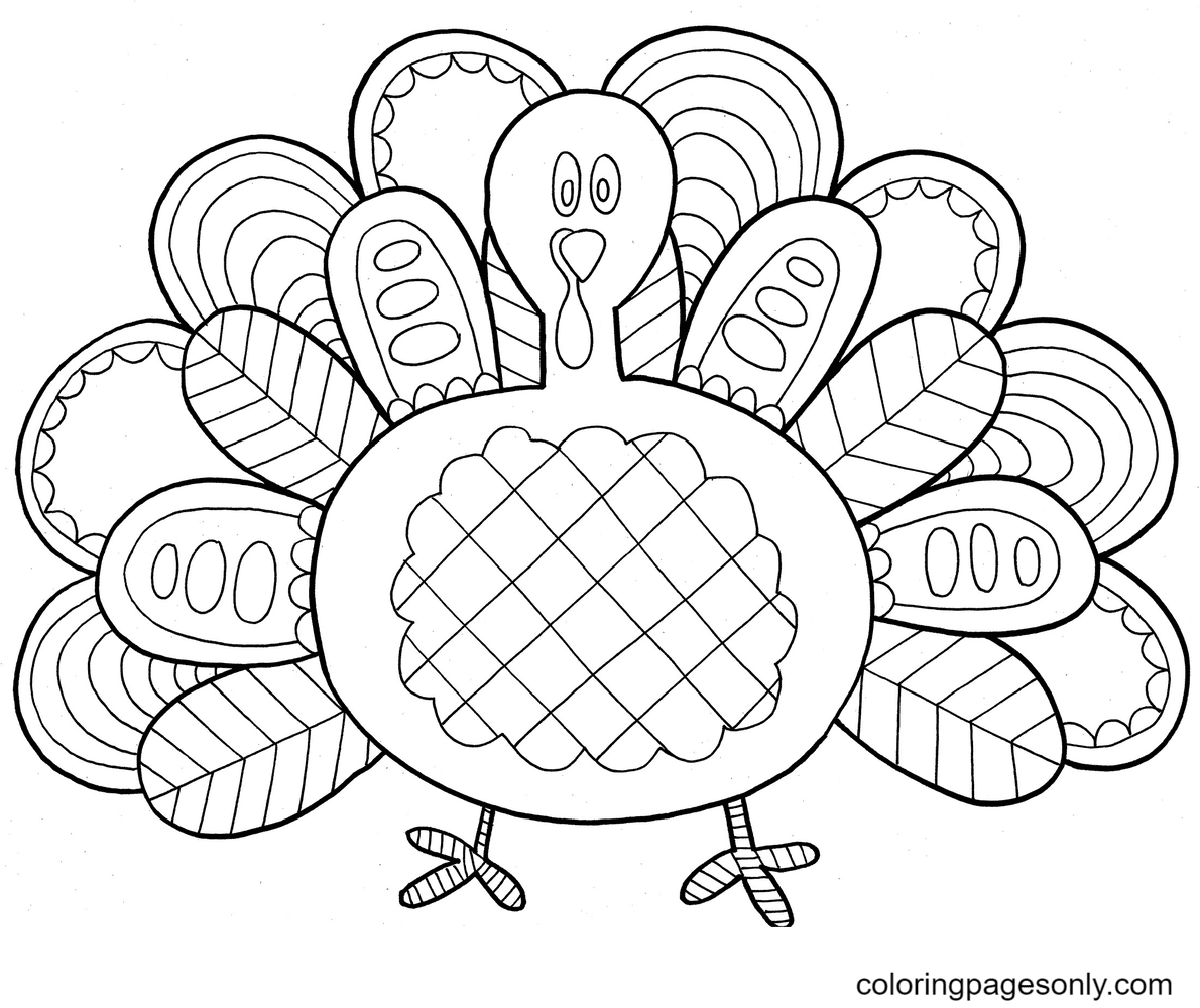 Turkey coloring pages printable for free download