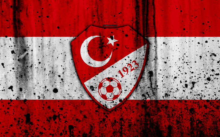 Download wallpapers turkey national football team k emblem grunge europe football stone texture soccer turkey logo european national teams for desktoâ national football teams stone texture football team