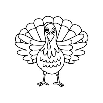 Turkey coloring pages images