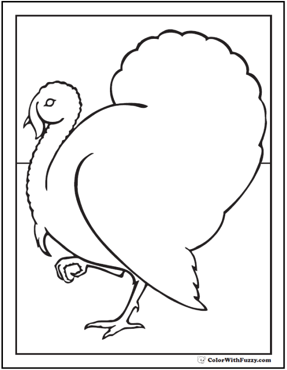 Turkey coloring pages digital interactive thanksgiving printables