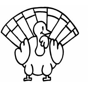 Turkey coloring sheet