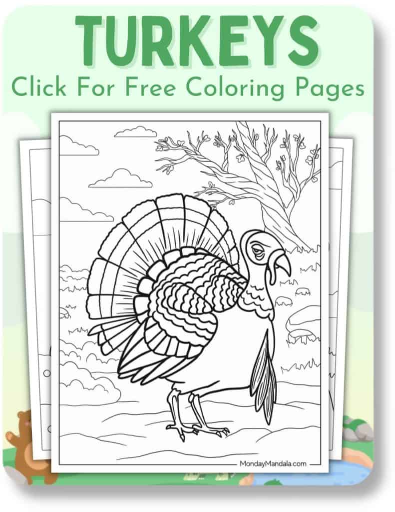 Animal coloring pages free pdf printables