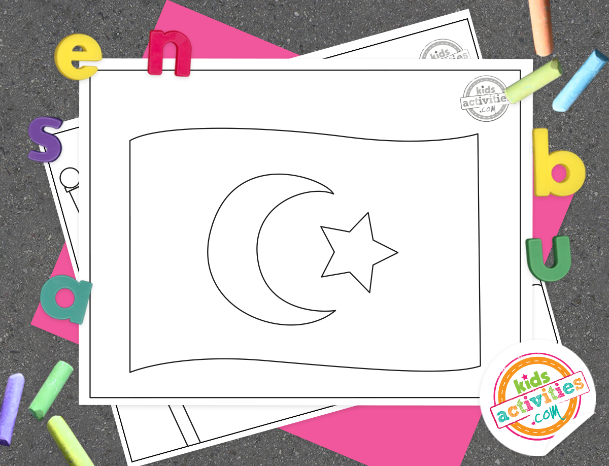 The legendary turkey flag coloring pages kids activities blog kab