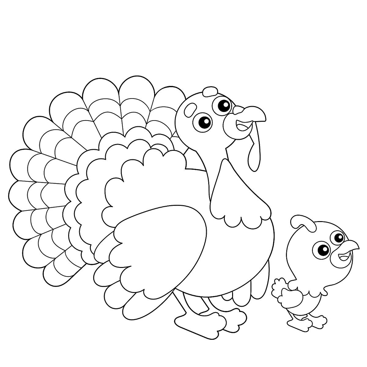 Turkey coloring pages free fun printable coloring activity pages of turkeys for thanksgiving printables mom