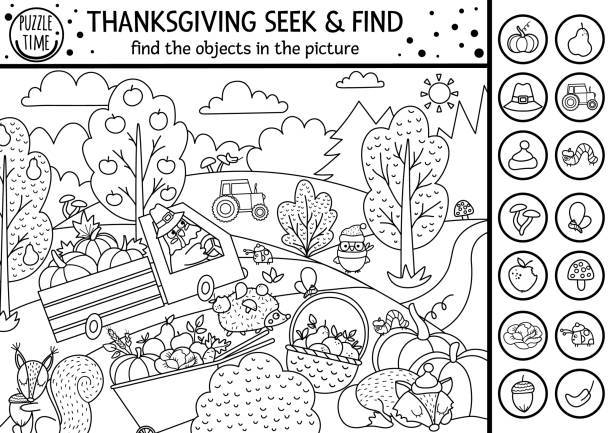 Fall coloring pages stock photos pictures royalty