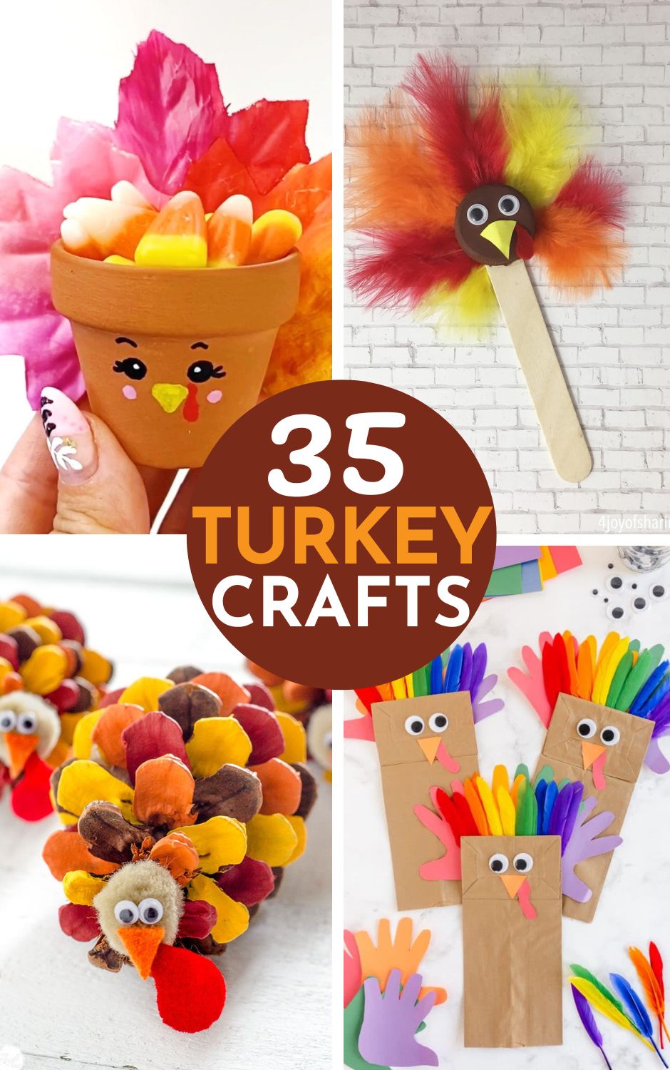 Fun and easy turkey crafts for kids