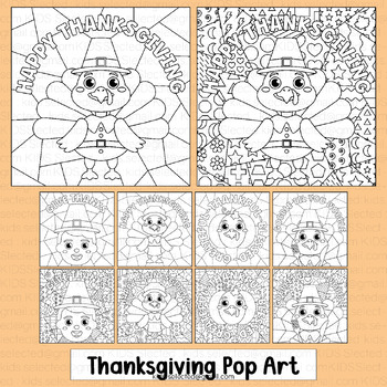 Pop art thanksgiving tpt