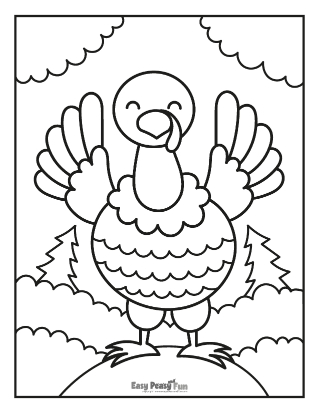 Turkey coloring pages