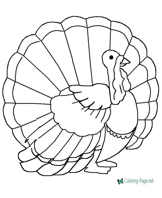 Turkey coloring pages