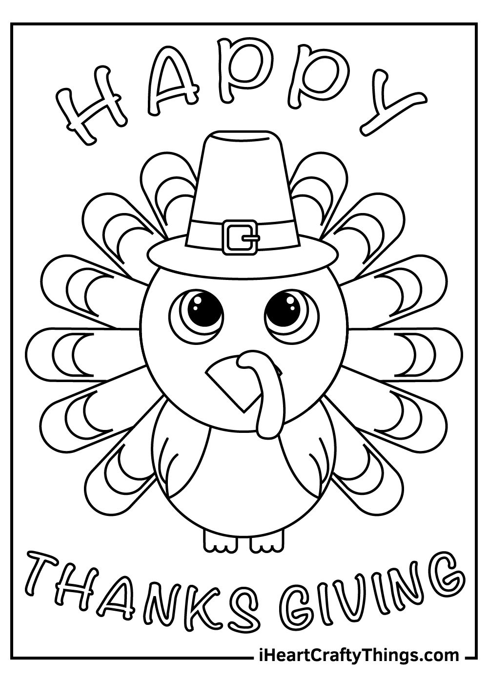 Thanksgiving turkey coloring pages free printables