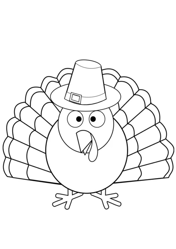 Coloring pages printable turkey coloring pages for kids